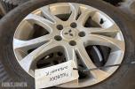 4 stk Continental ContiIceContact 4x4 piggdekk 225/65 R17 på Mitsubishi-felger