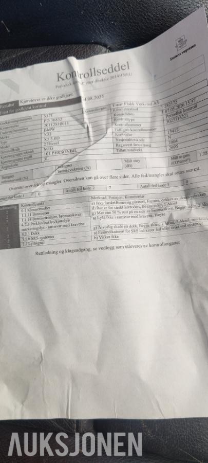 2004 BMW X5 3.0D AUTOMAT, REPARASJONSOBJEKT/ DELEBIL