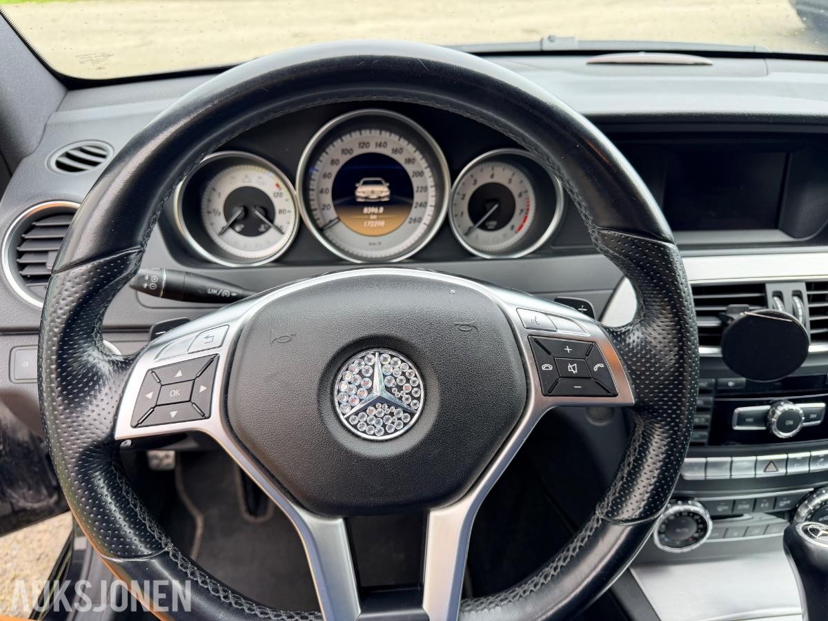 2012 Mercedes-Benz C 180 1.8 bensin 156HK Automat, Cruisekontroll, S+V Dekk