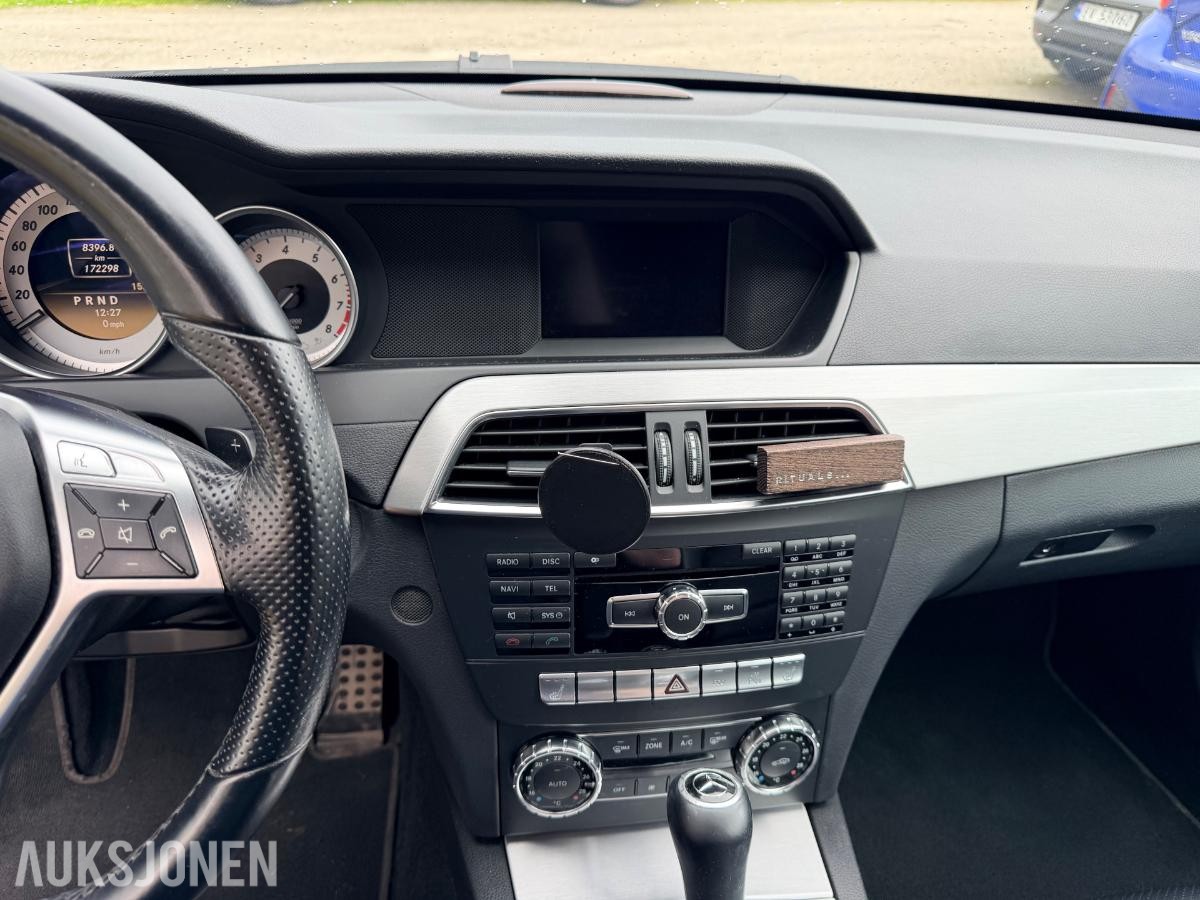 2012 Mercedes-Benz C 180 1.8 bensin 156HK Automat, Cruisekontroll, S+V Dekk