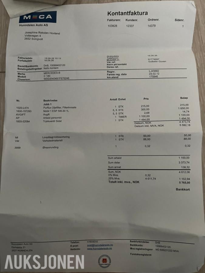 2012 Mercedes-Benz C 180 1.8 bensin 156HK Automat, Cruisekontroll, S+V Dekk