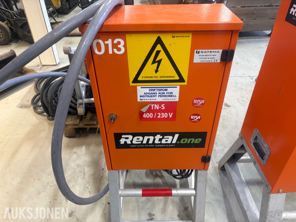Satema HS 63A 00203-R 400V hovedsentral med stativ