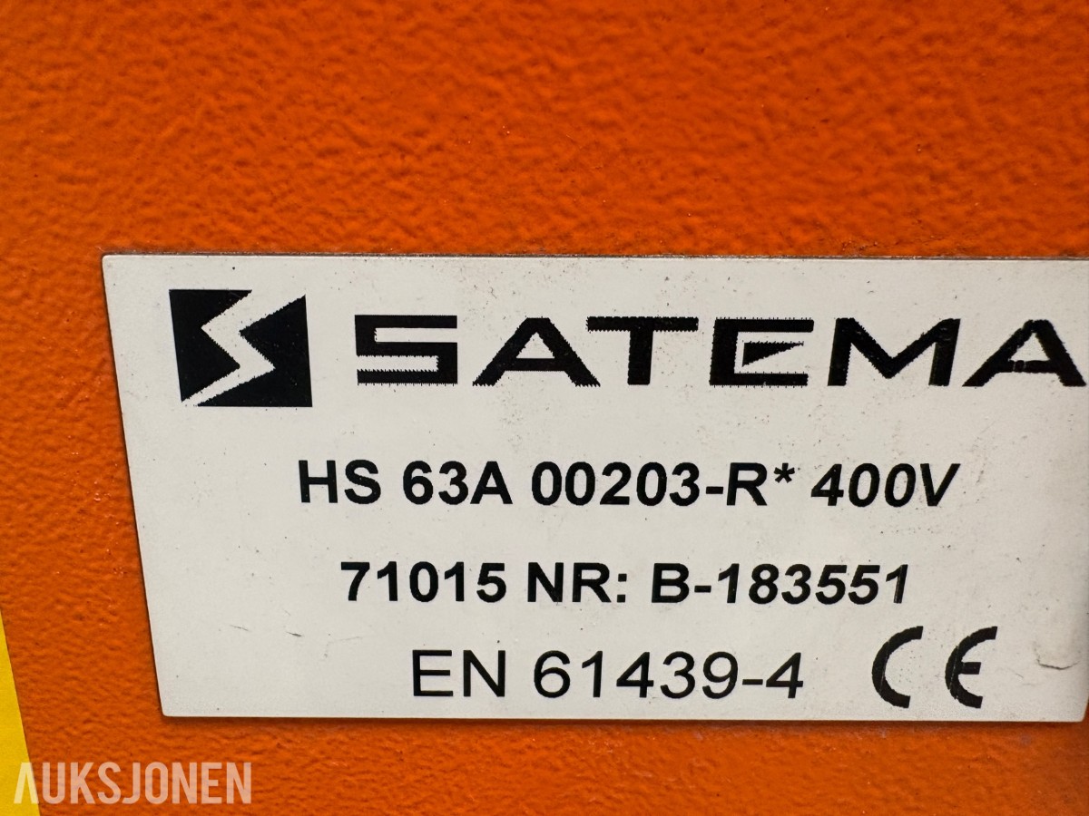 Satema HS 63A 00203-R 400V hovedsentral med stativ