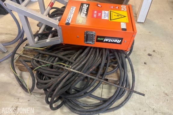 SATEMA HS 63A 00203-R 400V hovedsentral med stativ og kabel byggestrømskap