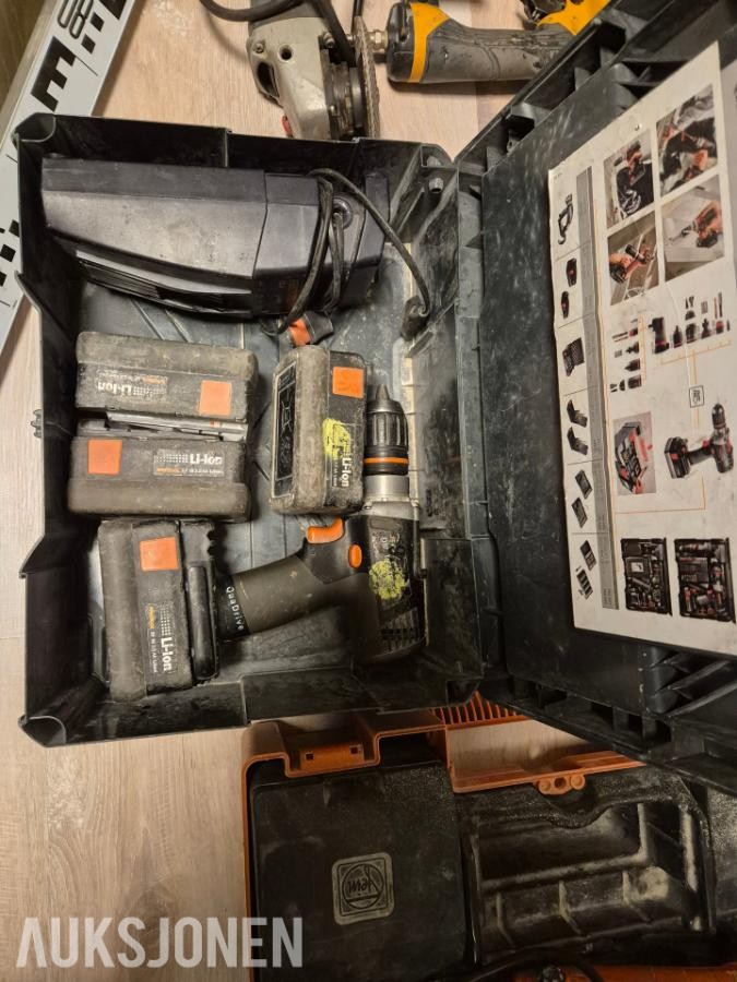 Dewalt bostich bosch fein protool Gipstrekker. Dykerpistol - div verktøy