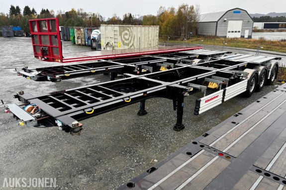 2024 Kässbohrer 3-akslet semitrailer/containerchassis - Maks nyttelast: 39 650 kg