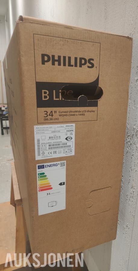 Pc-skjerm - Philips Brilliance 345B1C/00 34'' buet