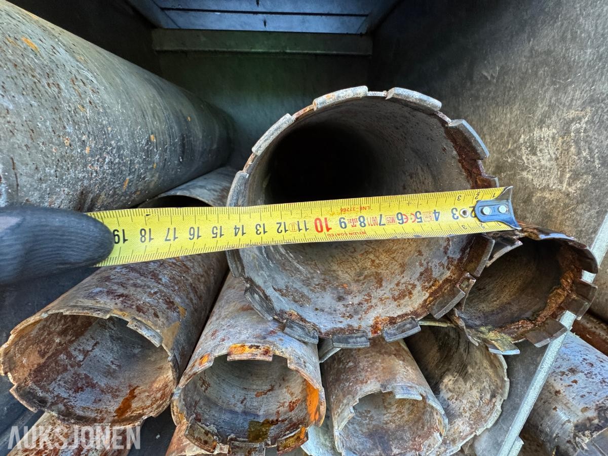 Diamant kjernebor betong / diverse dimensjoner med reol 