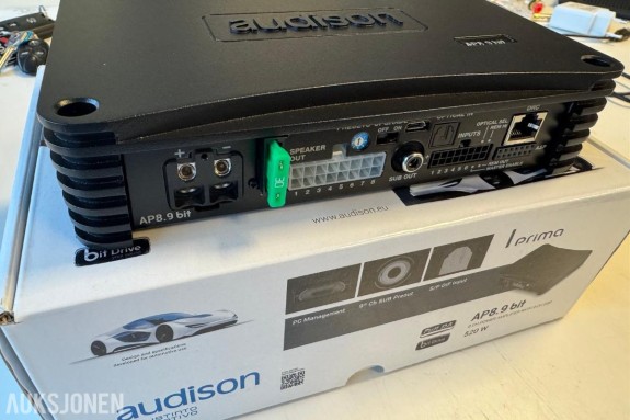 Audison Prima AP8.9 BIT - 8-kanals DSP-forsterker, få god lyd i din bil