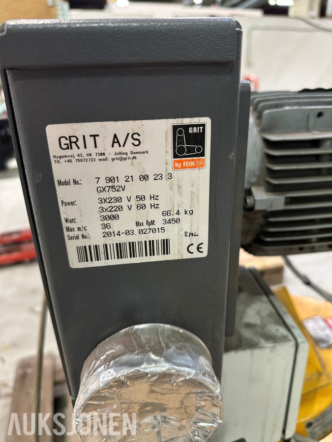 2002 GRIT GX 75 BÅNDSLIPER MED AVSUG