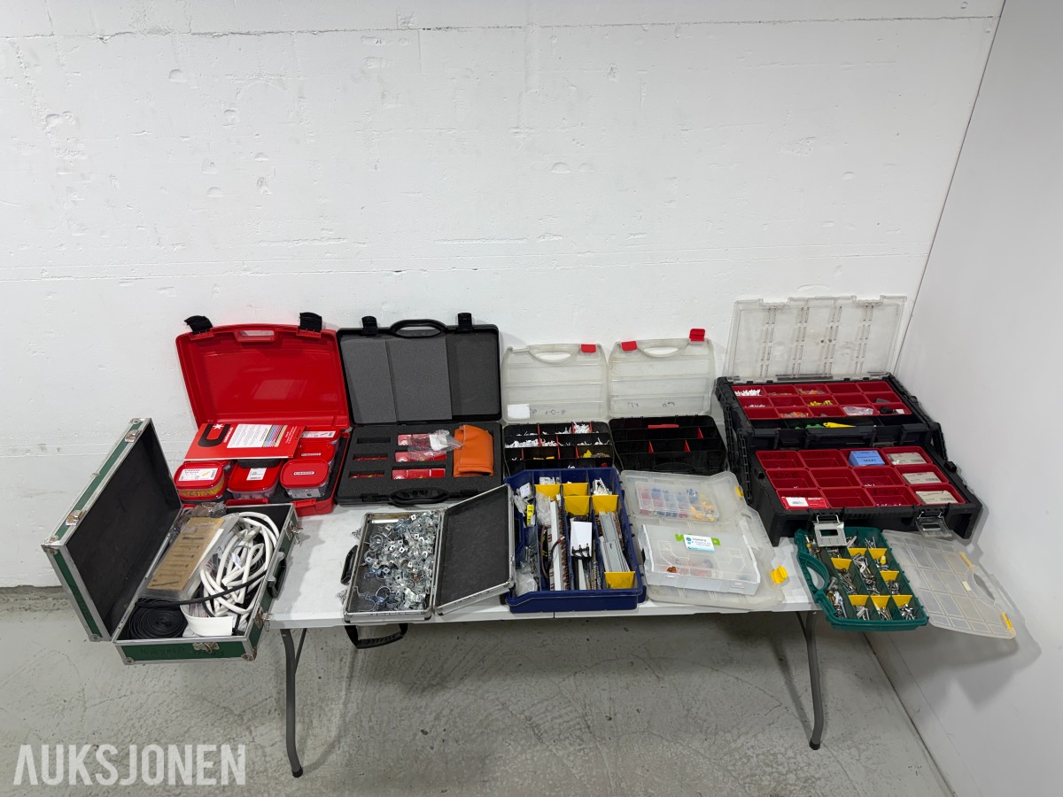 Stort parti Castor, WAGO og elektro-/installasjonsmateriell