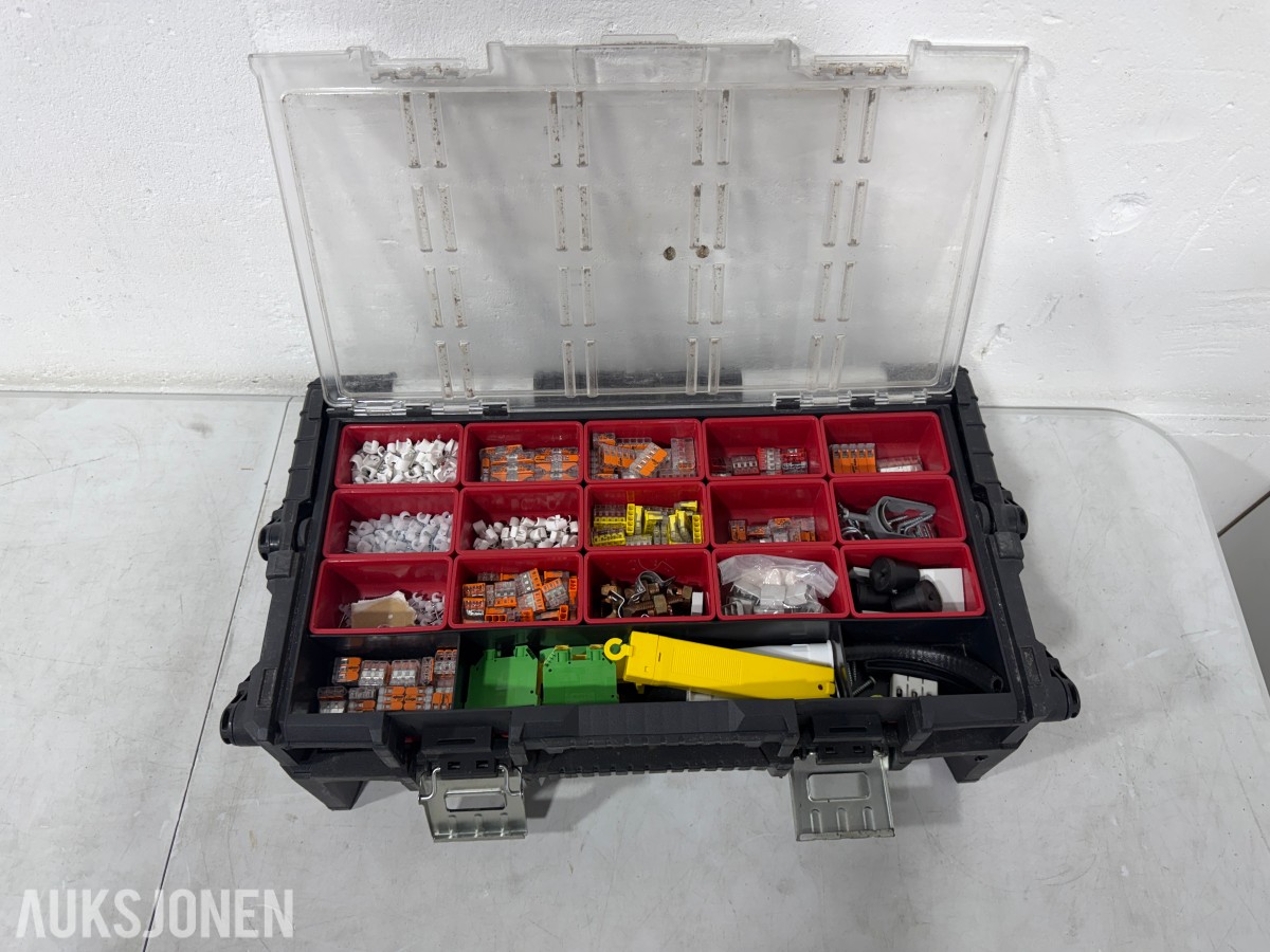 Stort parti Castor, WAGO og elektro-/installasjonsmateriell