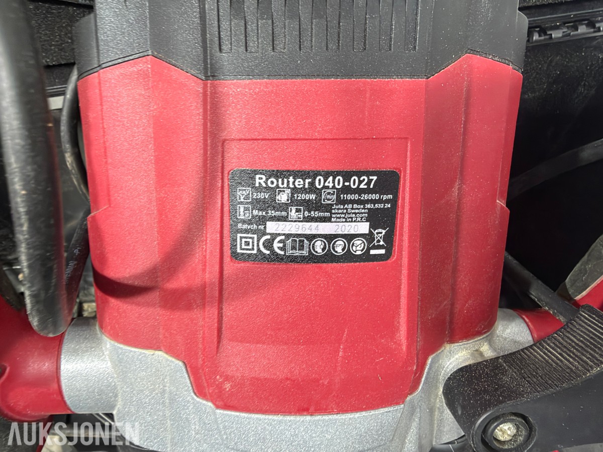 Parti elektroverktøy fra Hilti, Bosch, Hitachi og Steinel
