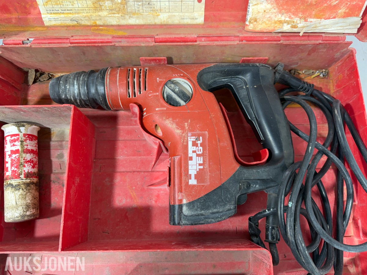 Parti elektroverktøy fra Hilti, Bosch, Hitachi og Steinel