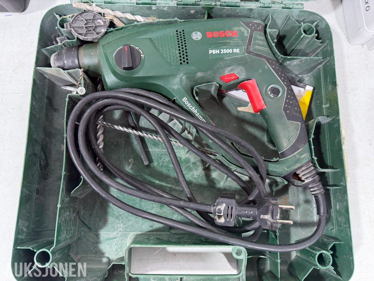 Parti elektroverktøy fra Hilti, Bosch, Hitachi og Steinel