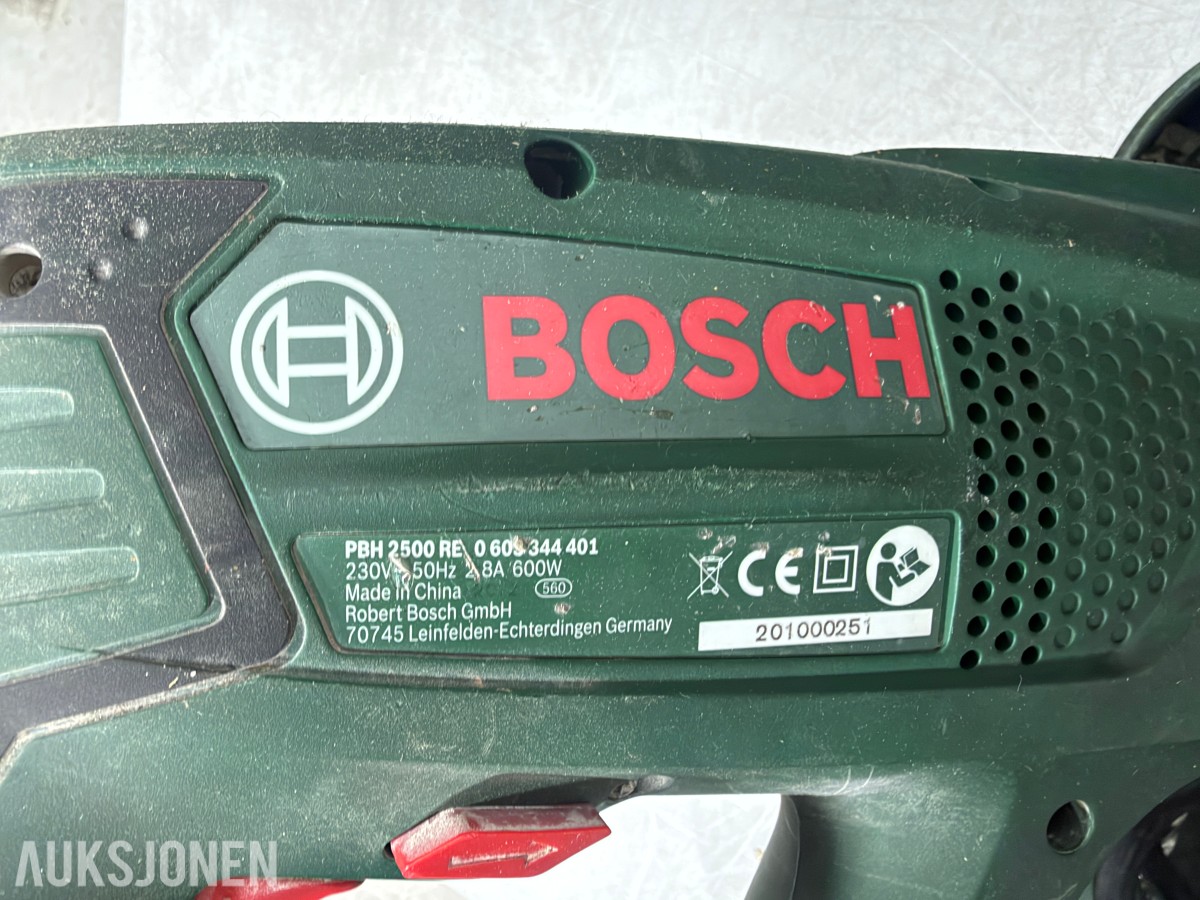 Parti elektroverktøy fra Hilti, Bosch, Hitachi og Steinel