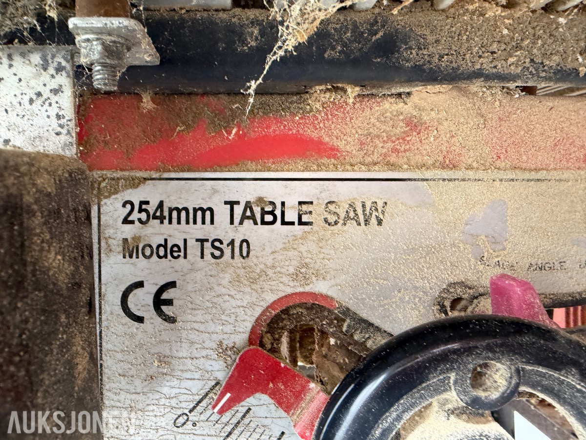 Bordsag TS10 254 mm / 1400 W med understell