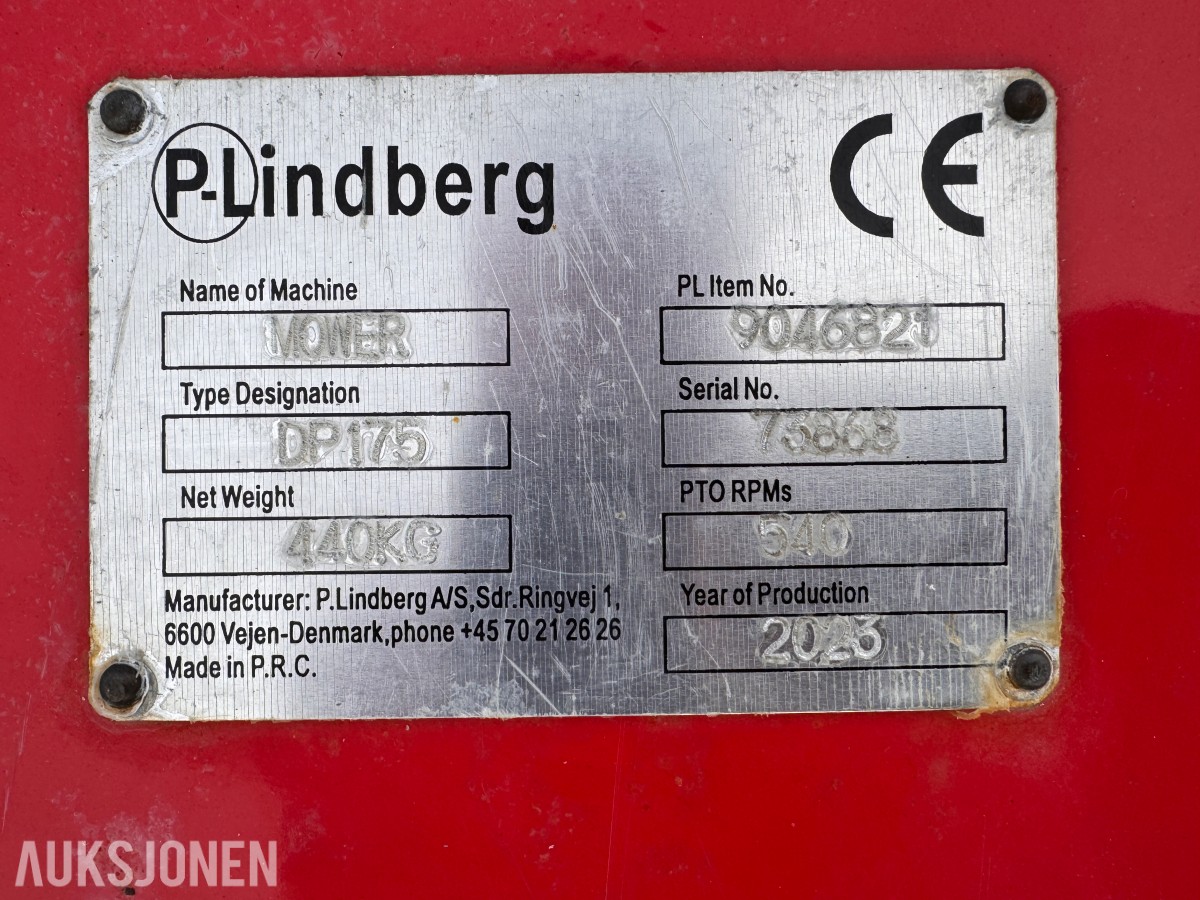 2023 P.Lindberg DP175 Beitepusser