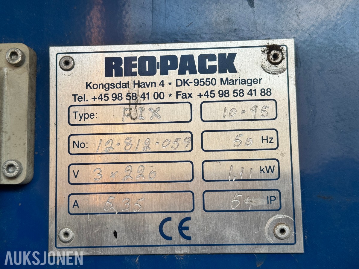 Reo-Pack pakkemaskin for pall