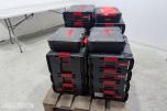 Parti Milwaukee transportkofferter og HD Boxes, uten innhold