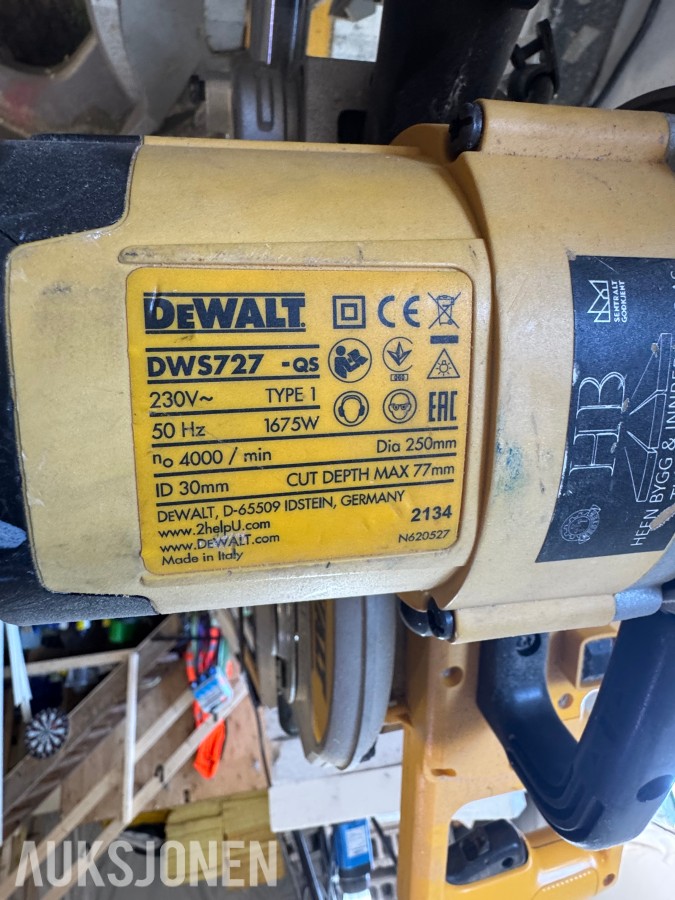 H63 DEWALT KAPP GJÆRSAG