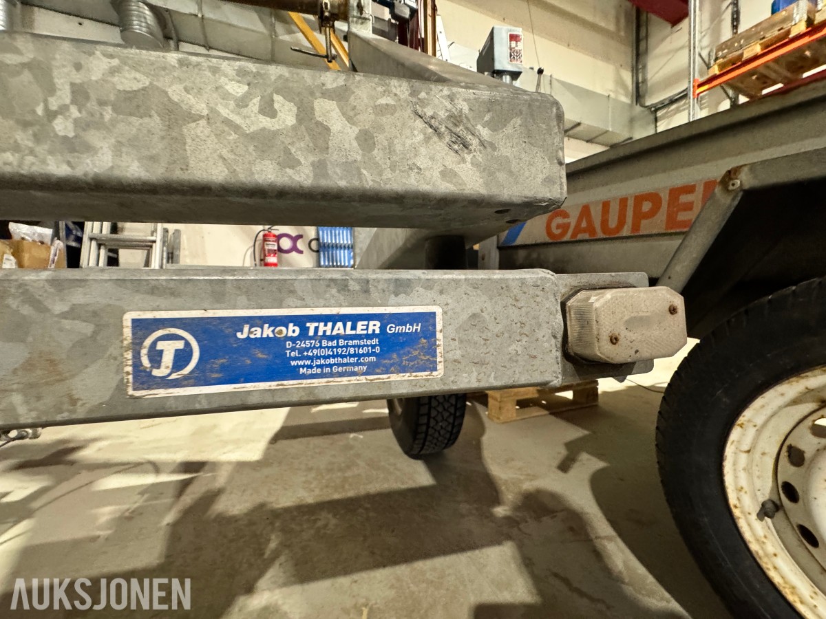 2021 Thaler TTA509 kabeltrommelhenger - Maks nyttelast 1010 kg
