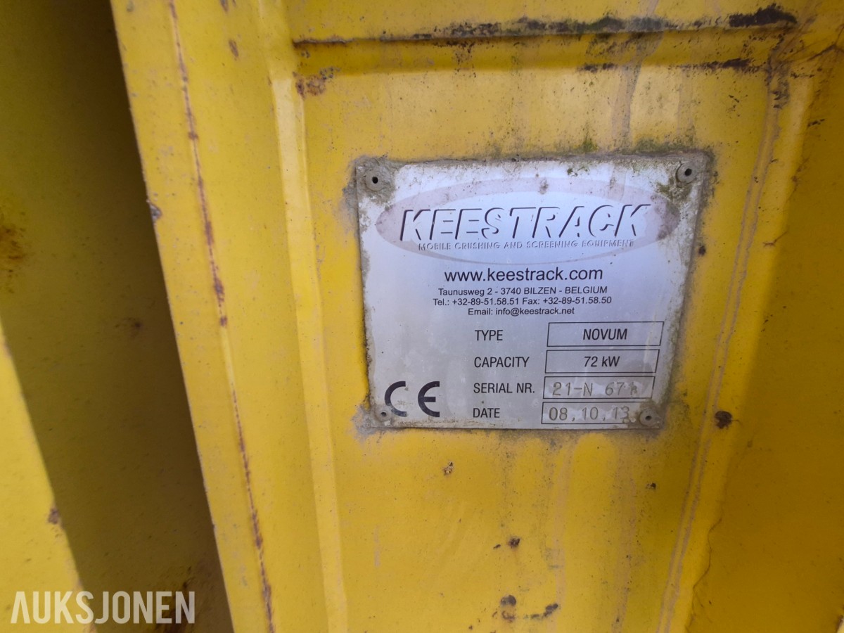 2013 Keestrack Novum mobilt beltegående sikteverk 72 KW
