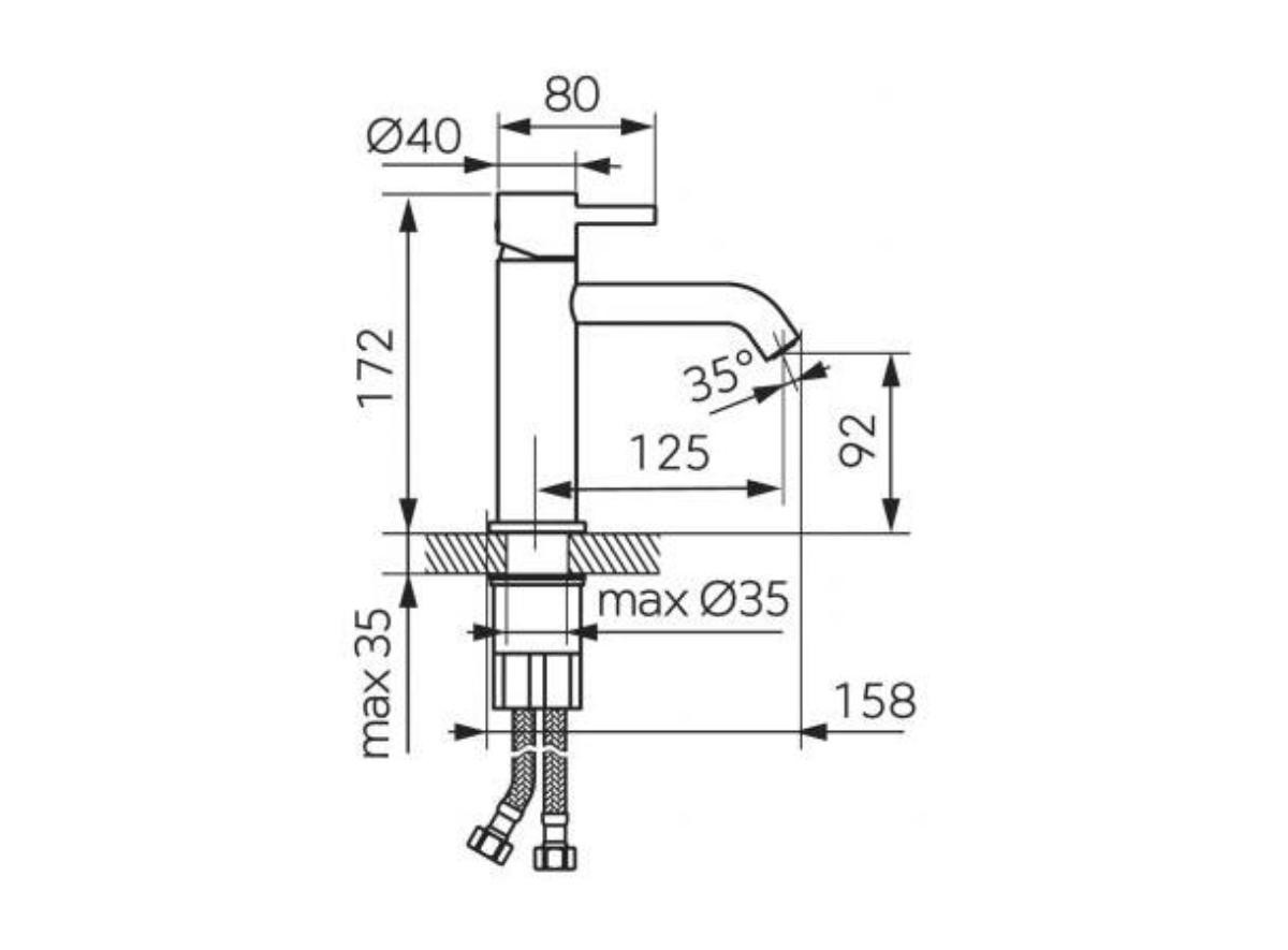 Komplett baderomsmøbelsett VIOLA CREMONA 120 cm – dobbelservant og LED-speil