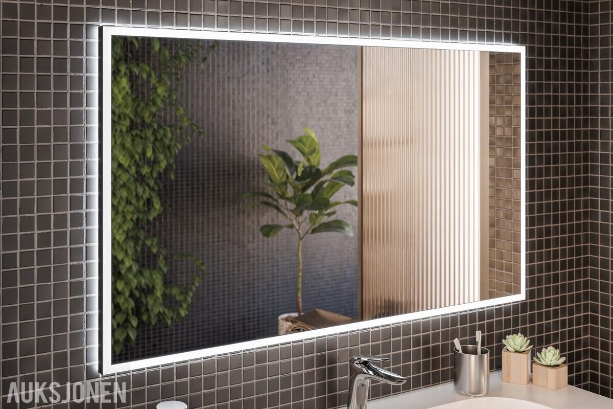 Komplett baderomsmøbelsett VIOLA CREMONA 120 cm – dobbelservant og LED-speil