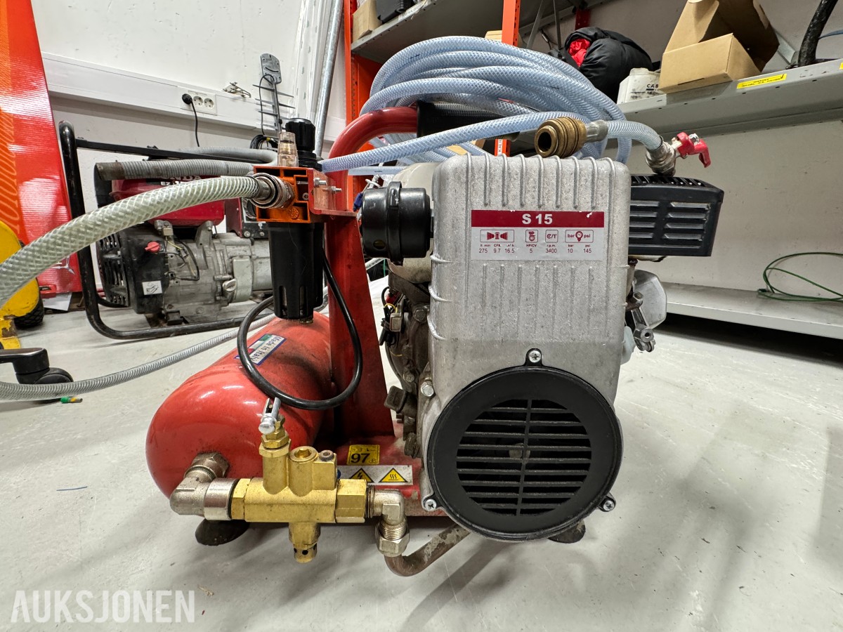 2018 Fiac bensindrevet luftkompressor S 15-4 - Honda GP 160