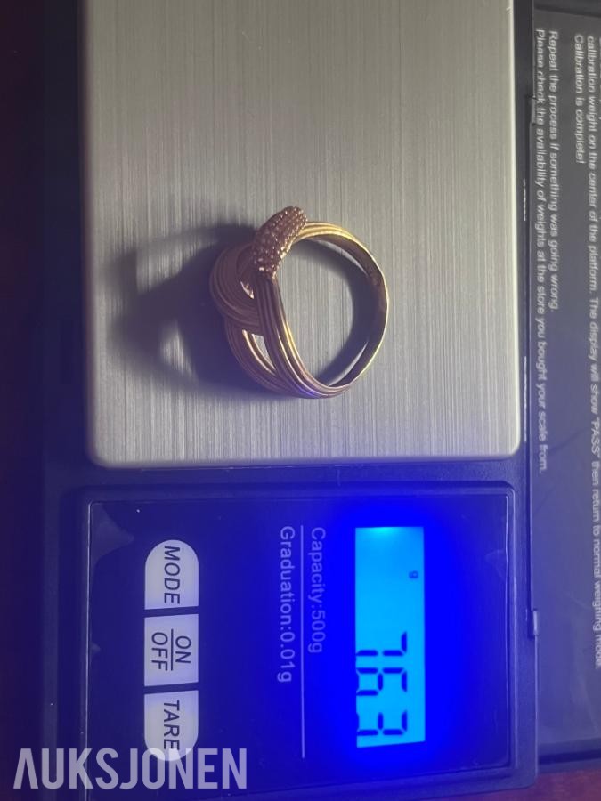 21 karat Gullring