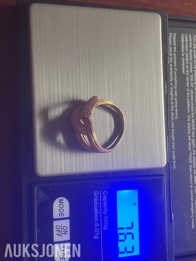 21 karat Gullring