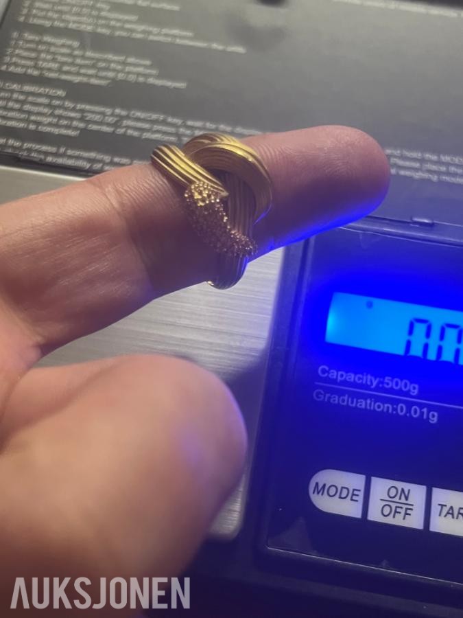 21 karat Gullring