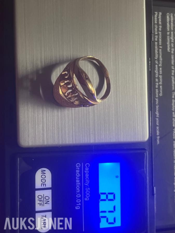 21 karat Gullring