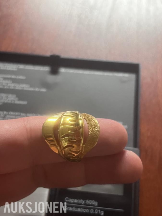 21 karat Gullring