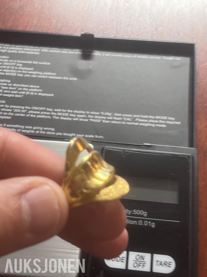 21 karat Gullring