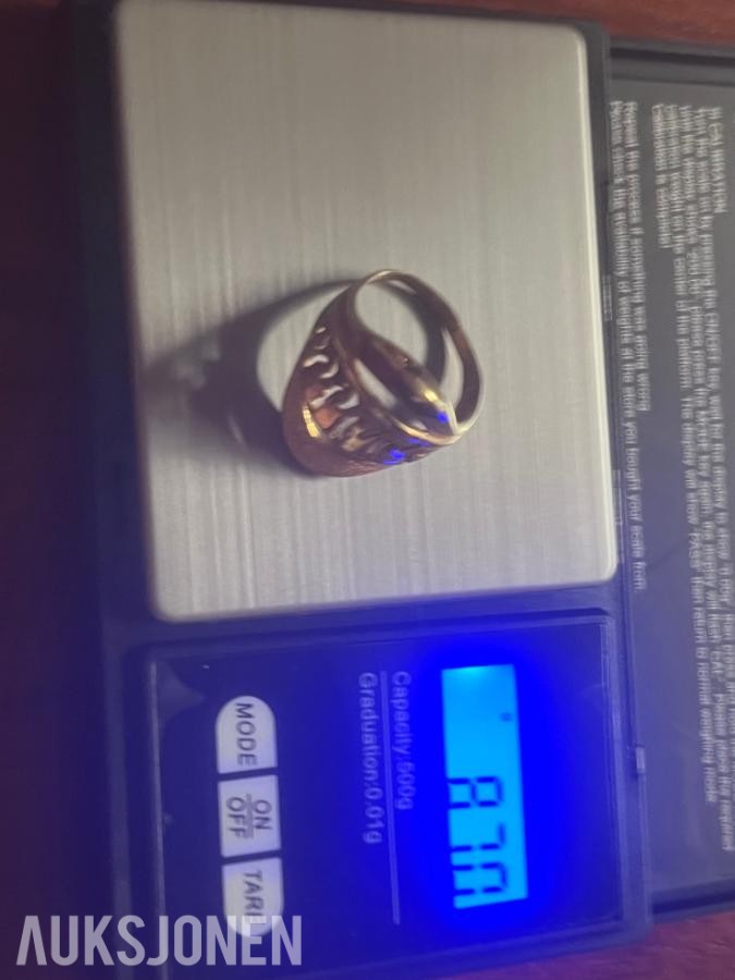 21 karat Gullring