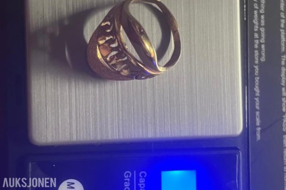 21 karat Gullring