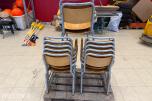 12 stk retro stoler med armlen