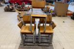 12 stk retro stoler med armlen