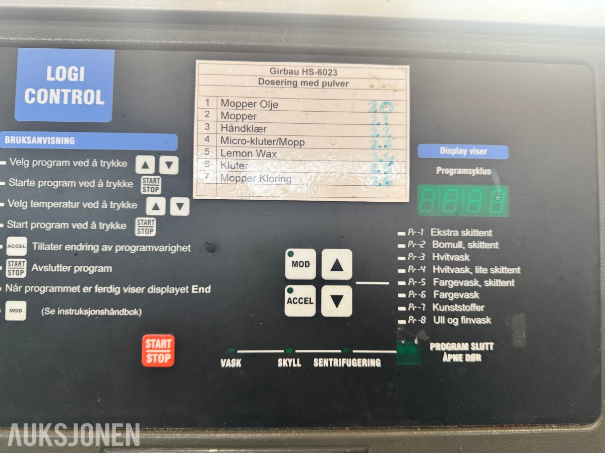 2009 Girbau HS-6023 LC-E vaskemaskin 22,8 kg