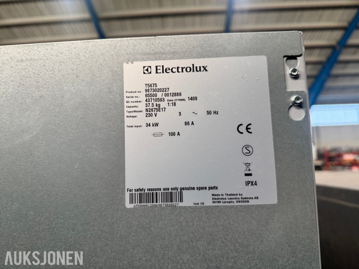2014 Electrolux T5675 tørketrommel 37,5 kg