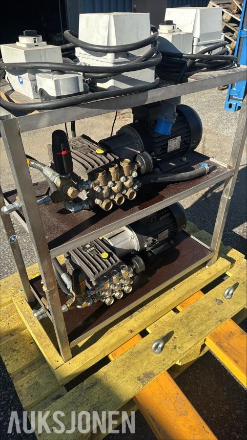 Høytrykksvaskeraggregat med Interpump WS102 og Nicolini 4 kW motor
