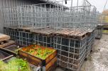 10 stk IBC ved bur, ca 1200 liter pr enhet