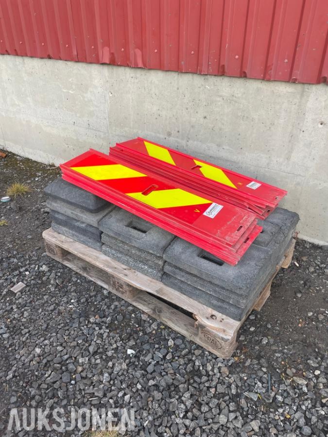 Zebraflex kantmarkører 10 STK - med fot