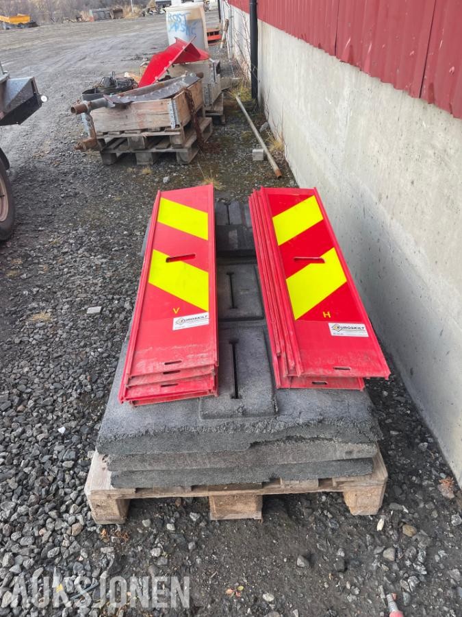 Zebraflex kantmarkører 10 STK - med fot
