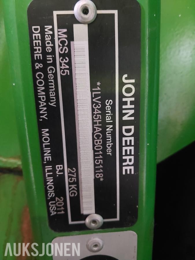 2011 John Deere X740 plenklippertraktor med oppsamler