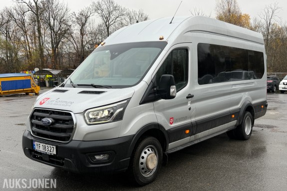2021 Ford Transit MINIBUSS 17-SETER 2.0 D 170HK HENGERFESTE KAMERA VARMER CRUISE 