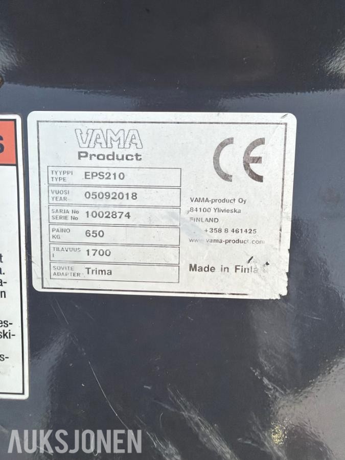 2018 Wama EPS 210 klappvingeskuffe