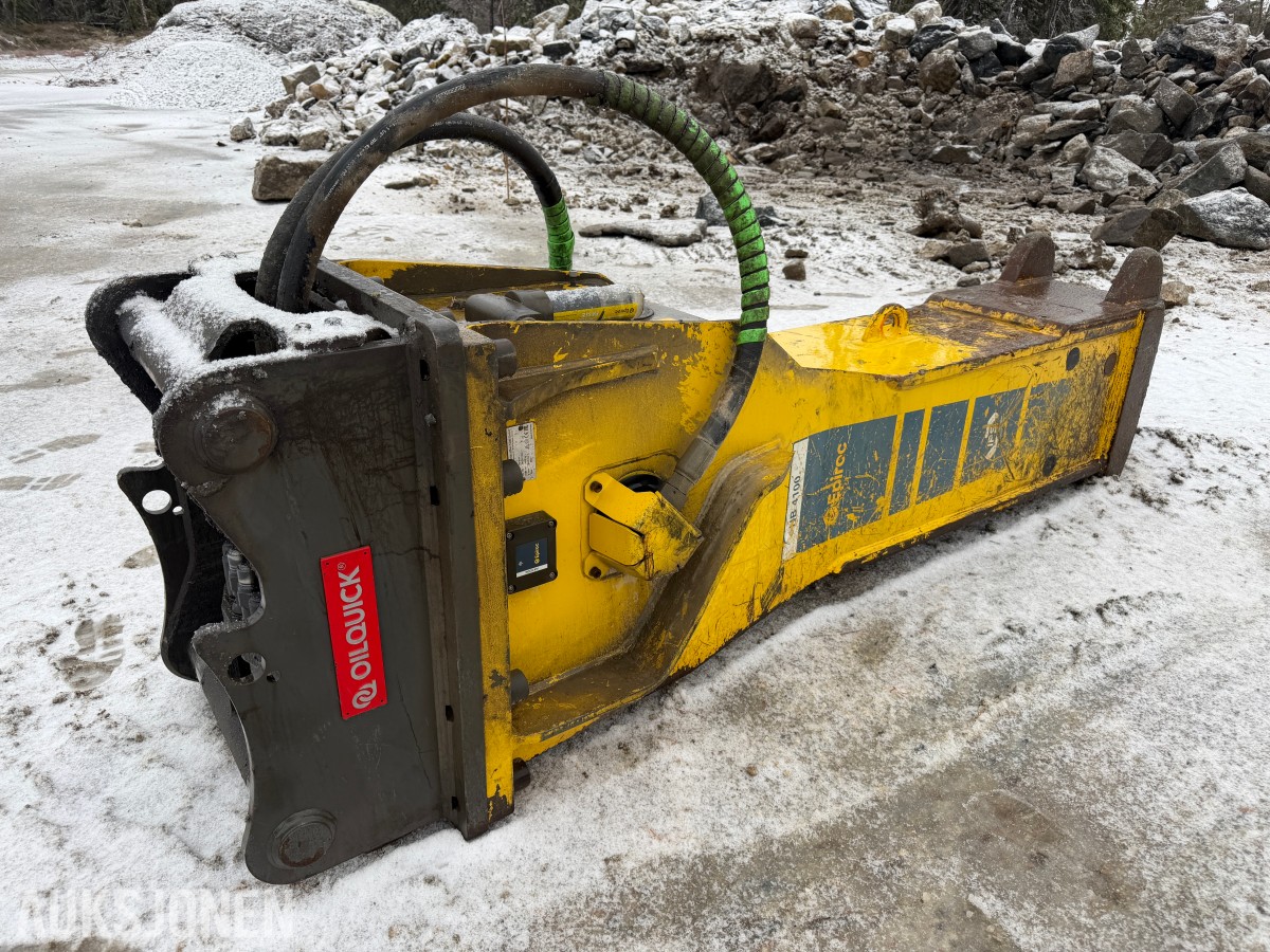 Epiroc HB 4100 hydraulisk hammer, årsmodell 2022 Oilquick 80 feste.